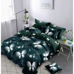 Casa si Gradina - Textile si covoare - Lenjerii de pat - Seturi de lenjerie - Lenjerie de pat 6 piese finet gros cu elastic, XXL - Model fluturi, YoYo, 12 - Infinity.ro