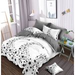 Casa si Gradina - Textile si covoare - Lenjerii de pat - Seturi de lenjerie - Lenjerie de pat 6 piese finet gros cu elastic, XXL - Model geometric, YoYo, 02 - Infinity.ro