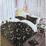 Casa si Gradina - Textile si covoare - Lenjerii de pat - Seturi de lenjerie - Lenjerie de pat 6 piese finet gros cu elastic, XXL - Model geometric, YoYo, 42 - Infinity.ro