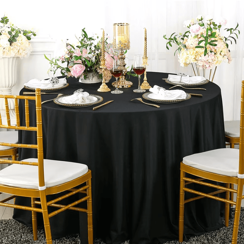 Casa si Gradina - Textile si covoare - Textile bucatarie - Fete de masa - Fata de masa Kotonia Home - rotunda cu diametrul 280 cm, blackout, negru, 280 cm, 100% Poliester - Infinity.ro