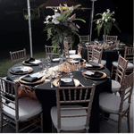 Casa si Gradina - Textile si covoare - Textile bucatarie - Fete de masa - Fata de masa Kotonia Home - rotunda cu diametrul 280 cm, blackout, negru, 280 cm, 100% Poliester - Infinity.ro