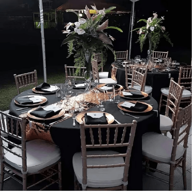 Casa si Gradina - Textile si covoare - Textile bucatarie - Fete de masa - Fata de masa Kotonia Home - rotunda cu diametrul 280 cm, blackout, negru, 280 cm, 100% Poliester - Infinity.ro