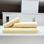 Casa si Gradina - Textile si covoare - Textile baie - Prosoape - Set 3 prosoape baie Greek Border Jacquard Plush Luxury - 100% Bumbac, 500g/mp, ivoire - Infinity.ro