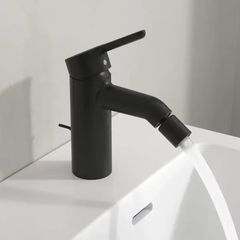 Casa si Gradina - Sanitare - Lavoar baie si accesorii - Baterii sanitare - Baterie bideu Villeroy&Boch Skyla monocomanda negru mat - Infinity.ro