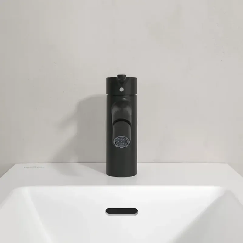 Casa si Gradina - Sanitare - Lavoar baie si accesorii - Baterii sanitare - Baterie bideu Villeroy&Boch Skyla monocomanda negru mat - Infinity.ro