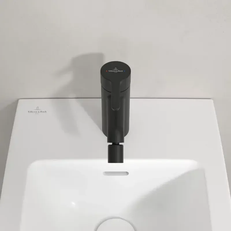 Casa si Gradina - Sanitare - Lavoar baie si accesorii - Baterii sanitare - Baterie bideu Villeroy&Boch Skyla monocomanda negru mat - Infinity.ro