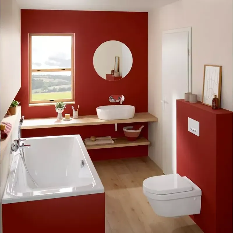 Casa si Gradina - Sanitare - Lavoar baie si accesorii - Baterii sanitare - Baterie cada Villeroy and Boch Architectura, aparenta, crom, TVT10300200061 - Infinity.ro