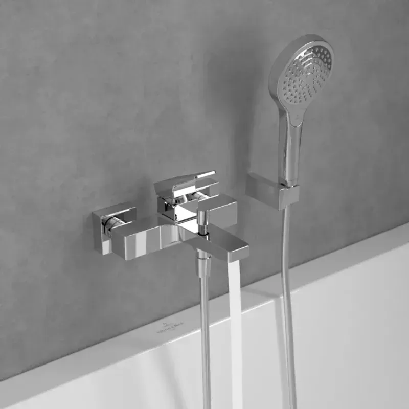 Casa si Gradina - Sanitare - Lavoar baie si accesorii - Baterii sanitare - Baterie cada Villeroy and Boch Architectura, aparenta, crom, TVT12500100061 - Infinity.ro