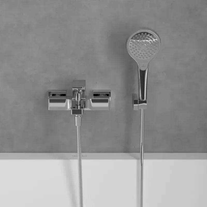 Casa si Gradina - Sanitare - Lavoar baie si accesorii - Baterii sanitare - Baterie cada Villeroy and Boch Architectura, aparenta, crom, TVT12500100061 - Infinity.ro