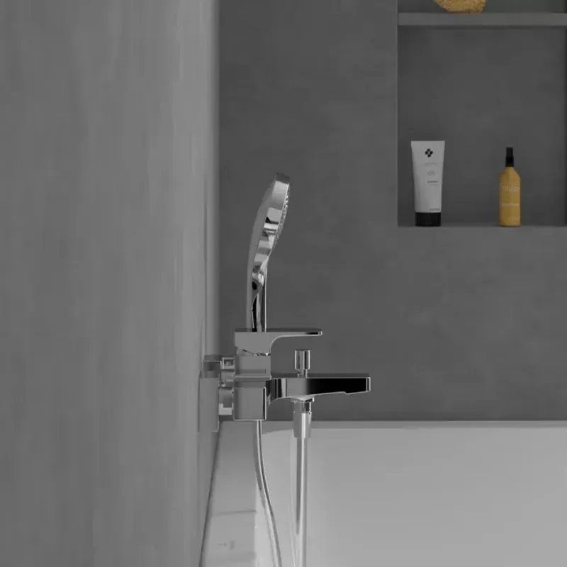 Casa si Gradina - Sanitare - Lavoar baie si accesorii - Baterii sanitare - Baterie cada Villeroy and Boch Architectura, aparenta, crom, TVT12500100061 - Infinity.ro