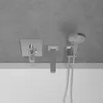 Casa si Gradina - Sanitare - Lavoar baie si accesorii - Baterii sanitare - Baterie cada-dus incastrata Villeroy&Boch Architectura Square crom lucios fara corp ingropat - Infinity.ro