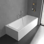 Casa si Gradina - Sanitare - Lavoar baie si accesorii - Baterii sanitare - Baterie cada-dus incastrata Villeroy&Boch Architectura Square crom lucios fara corp ingropat - Infinity.ro