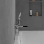 Casa si Gradina - Sanitare - Lavoar baie si accesorii - Baterii sanitare - Baterie cada-dus incastrata Villeroy&Boch Architectura Square crom lucios fara corp ingropat - Infinity.ro