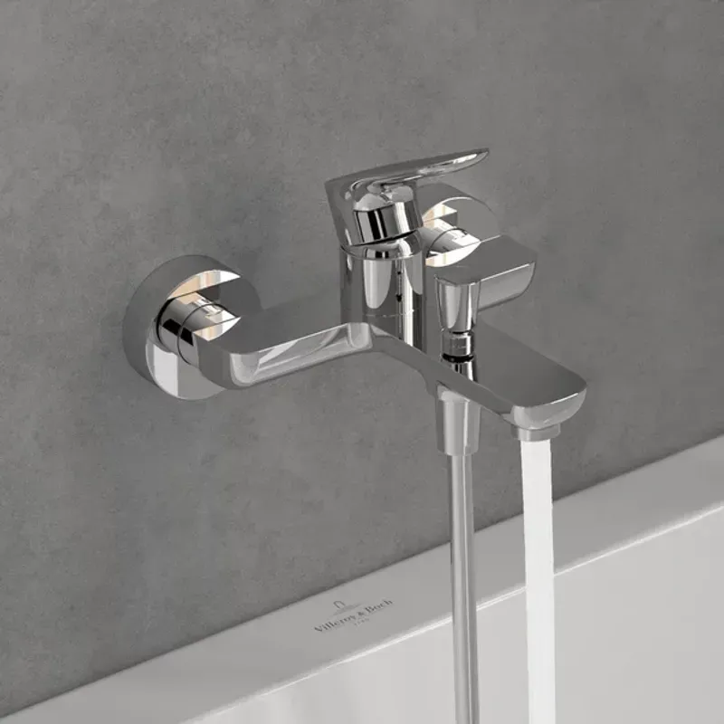 Casa si Gradina - Sanitare - Lavoar baie si accesorii - Baterii sanitare - Baterie cada-dus Villeroy&Boch O.novo monocomanda crom lucios - Infinity.ro