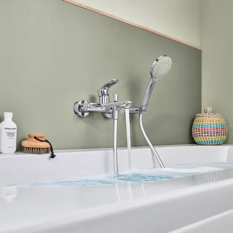 Casa si Gradina - Sanitare - Lavoar baie si accesorii - Baterii sanitare - Baterie cada-dus Villeroy&Boch O.novo monocomanda crom lucios - Infinity.ro