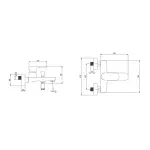 Casa si Gradina - Sanitare - Lavoar baie si accesorii - Baterii sanitare - Baterie cada-dus Villeroy&Boch O.novo monocomanda crom lucios - Infinity.ro