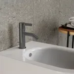 Casa si Gradina - Sanitare - Lavoar baie si accesorii - Baterii sanitare - Baterie de bideu Ideal Standard Connect Joy BC784A5, 3/8'', marimea M, ventil cu tija, lucios, gri metalic - Infinity.ro