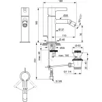 Casa si Gradina - Sanitare - Lavoar baie si accesorii - Baterii sanitare - Baterie de bideu Ideal Standard Connect Joy BC784A5, 3/8'', marimea M, ventil cu tija, lucios, gri metalic - Infinity.ro