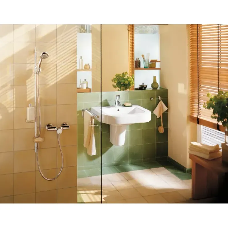 Casa si Gradina - Sanitare - Lavoar baie si accesorii - Baterii sanitare - Baterie de dus Hansgrohe Talis S 32620000, 1/2'', aparenta, monocomanda, cartus ceramic, limitator, crom - Infinity.ro