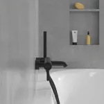 Casa si Gradina - Sanitare - Lavoar baie si accesorii - Baterii sanitare - Baterie cada-dus Villeroy&Boch Skyla monocomanda negru mat - Infinity.ro