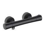 Casa si Gradina - Sanitare - Lavoar baie si accesorii - Baterii sanitare - Baterie dus Kludi Zenta SL, aparenta, termostat, mat, negru, 351003938 - Infinity.ro