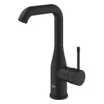 Casa si Gradina - Sanitare - Lavoar baie si accesorii - Baterii sanitare - Baterie lavoar Grohe Essence 24177KF1, 3/8'', marimea L, monocomanda, pivotanta, fara ventil, mat, negru - Infinity.ro