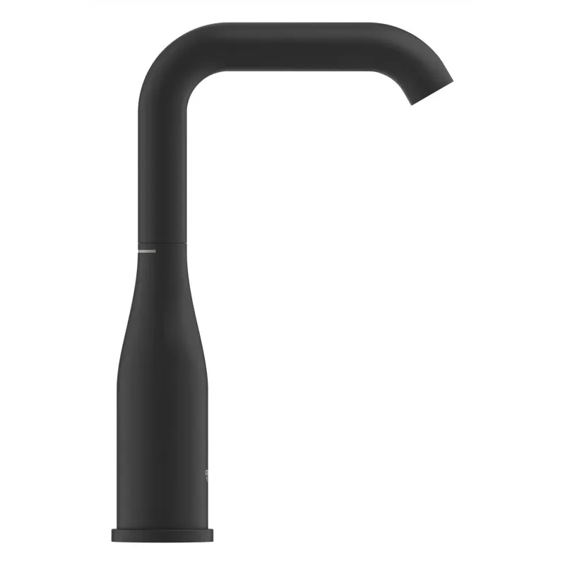Casa si Gradina - Sanitare - Lavoar baie si accesorii - Baterii sanitare - Baterie lavoar Grohe Essence 24177KF1, 3/8'', marimea L, monocomanda, pivotanta, fara ventil, mat, negru - Infinity.ro