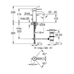 Casa si Gradina - Sanitare - Lavoar baie si accesorii - Baterii sanitare - Baterie lavoar Grohe Essence S monocomanda auriu periat Cool Sunrise - Infinity.ro