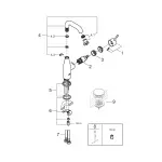 Casa si Gradina - Sanitare - Lavoar baie si accesorii - Baterii sanitare - Baterie lavoar Grohe Essence, 3/8'', M, 193 mm, pivotanta, mat, negru, 24176KF1 - Infinity.ro
