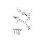 Casa si Gradina - Sanitare - Lavoar baie si accesorii - Baterii sanitare - Baterie lavoar Grohe Essence, pe perete, 230 mm, necesita valva, mat, auriu, 19967GN1 - Infinity.ro