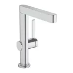 Casa si Gradina - Sanitare - Lavoar baie si accesorii - Baterii sanitare - Baterie lavoar Hansgrohe Finoris 230 cu pipa pivotanta si ventil Push-Open crom - Infinity.ro
