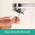 Casa si Gradina - Sanitare - Lavoar baie si accesorii - Baterii sanitare - Baterie lavoar Hansgrohe Rebris S, S, 143 mm, pornire rece, crom, 72514000 - Infinity.ro