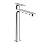 Casa si Gradina - Sanitare - Lavoar baie si accesorii - Baterii sanitare - Baterie lavoar Hansgrohe Rebris E, XL, 303 mm, pornire rece, crom, 72582000 - Infinity.ro