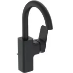Casa si Gradina - Sanitare - Lavoar baie si accesorii - Baterii sanitare - Baterie lavoar Ideal Standard CeraPlan, L, 280 mm, ventil, mat, negru, BD235XG - Infinity.ro