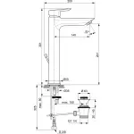 Casa si Gradina - Sanitare - Lavoar baie si accesorii - Baterii sanitare - Baterie lavoar Ideal Standard Tesi A6573, 3/8'', marimea XL, monocomanda, cartus ceramic, pop-metalic, crom - Infinity.ro