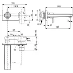 Casa si Gradina - Sanitare - Lavoar baie si accesorii - Baterii sanitare - Baterie lavoar Ideal Standard Edge A7116AA, 1/2'', marimea L, monocomanda, montare pe perete, necesita set fixare, crom - Infinity.ro