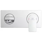 Casa si Gradina - Sanitare - Lavoar baie si accesorii - Baterii sanitare - Baterie lavoar Ideal Standard Edge A7116AA, 1/2'', marimea L, monocomanda, montare pe perete, necesita set fixare, crom - Infinity.ro