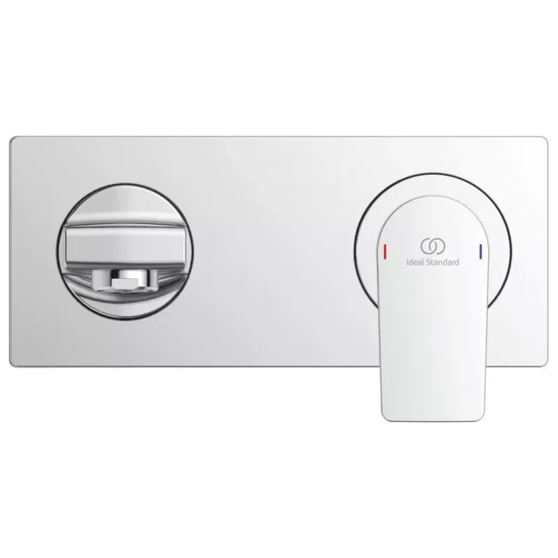 Casa si Gradina - Sanitare - Lavoar baie si accesorii - Baterii sanitare - Baterie lavoar Ideal Standard Edge A7116AA, 1/2'', marimea L, monocomanda, montare pe perete, necesita set fixare, crom - Infinity.ro