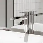 Casa si Gradina - Sanitare - Lavoar baie si accesorii - Baterii sanitare - Baterie lavoar inalta Villeroy&Boch Architectura monocomanda crom lucios cu ventil Push-Open - Infinity.ro