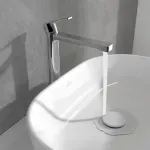 Casa si Gradina - Sanitare - Lavoar baie si accesorii - Baterii sanitare - Baterie lavoar inalta Villeroy&Boch Architectura monocomanda crom lucios cu ventil Push-Open - Infinity.ro