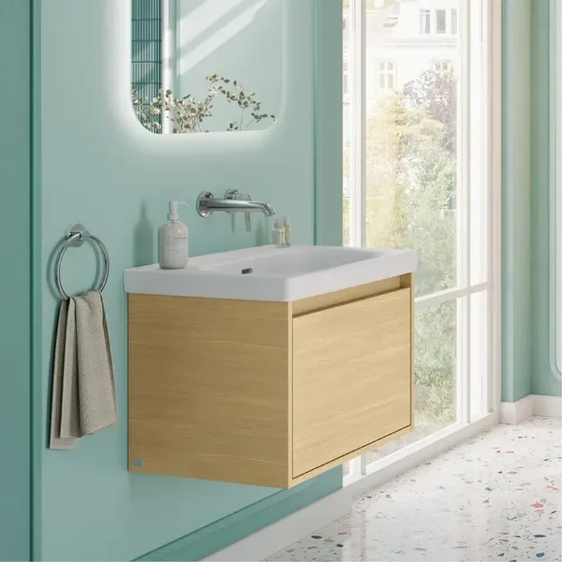 Casa si Gradina - Sanitare - Lavoar baie si accesorii - Baterii sanitare - Baterie lavoar incastrata Villeroy&Boch Skyla crom lucios pipa 20 cm fara corp ingropat - Infinity.ro