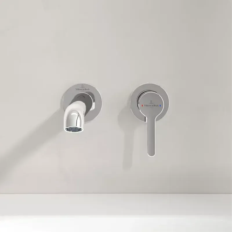 Casa si Gradina - Sanitare - Lavoar baie si accesorii - Baterii sanitare - Baterie lavoar incastrata Villeroy&Boch Skyla crom lucios pipa 20 cm fara corp ingropat - Infinity.ro