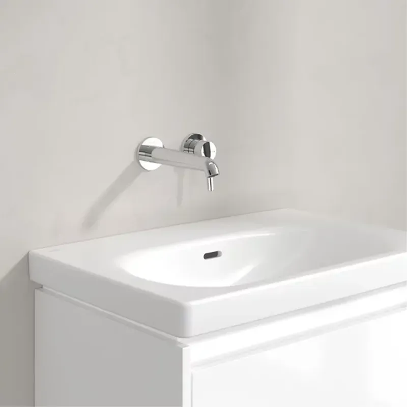 Casa si Gradina - Sanitare - Lavoar baie si accesorii - Baterii sanitare - Baterie lavoar incastrata Villeroy&Boch Skyla crom lucios pipa 20 cm fara corp ingropat - Infinity.ro