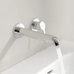 Casa si Gradina - Sanitare - Lavoar baie si accesorii - Baterii sanitare - Baterie lavoar incastrata Villeroy&Boch Skyla crom lucios pipa 20 cm fara corp ingropat - Infinity.ro