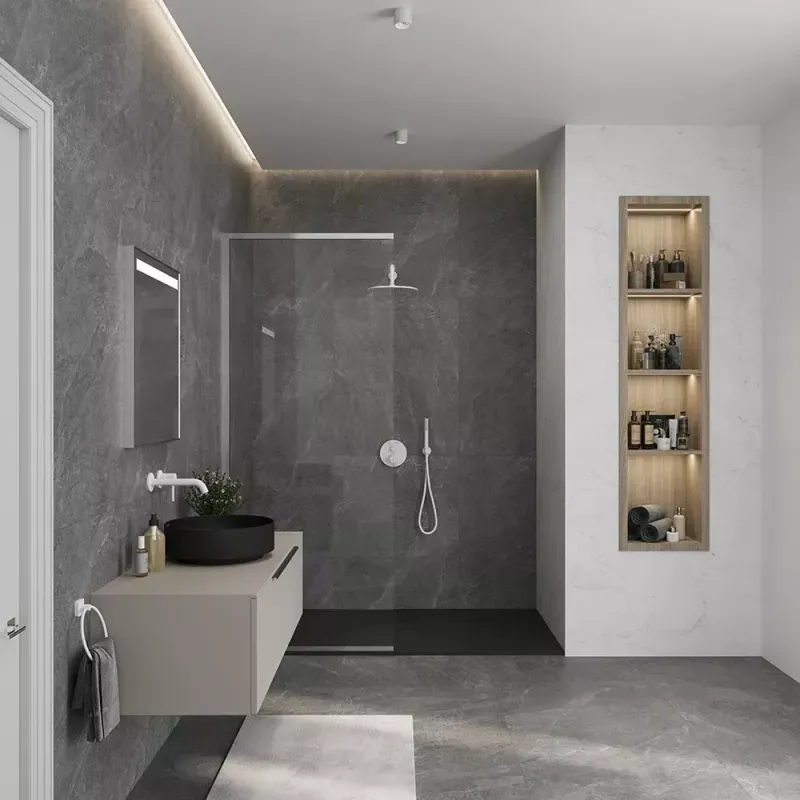 Casa si Gradina - Sanitare - Lavoar baie si accesorii - Baterii sanitare - Baterie lavoar Kludi Bozz, pe perete, 230 mm, necesita valva, mat, alb, 382455376 - Infinity.ro