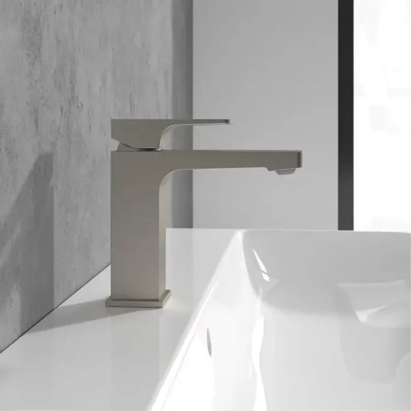 Casa si Gradina - Sanitare - Lavoar baie si accesorii - Baterii sanitare - Baterie lavoar Villeroy&Boch Architectura Square nichel periat - Infinity.ro