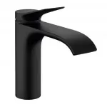 Casa si Gradina - Sanitare - Lavoar baie si accesorii - Baterii sanitare - Baterie lavoar, Hansgrohe, Vivenis 110, cu ventil, negru mat - Infinity.ro