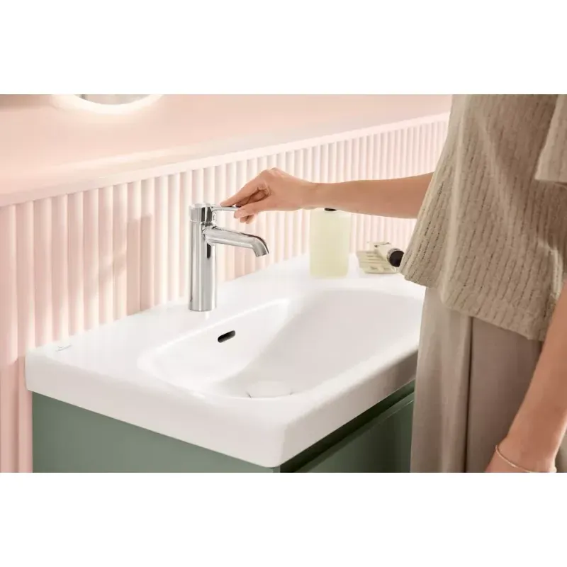 Casa si Gradina - Sanitare - Lavoar baie si accesorii - Baterii sanitare - Baterie lavoar Villeroy and Boch Skyla, M, 194 mm, crom, TVW11600400061 - Infinity.ro