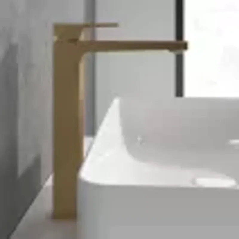 Casa si Gradina - Sanitare - Lavoar baie si accesorii - Baterii sanitare - Baterie lavoar Villeroy and Boch Architectura, XL, 306 mm, ventil, mat, auriu, TVW12500200076 - Infinity.ro