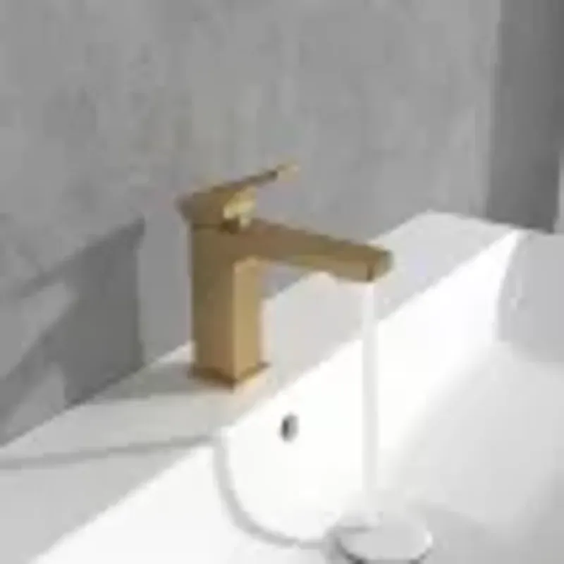 Casa si Gradina - Sanitare - Lavoar baie si accesorii - Baterii sanitare - Baterie lavoar Villeroy and Boch Architectura, M, 161 mm, mat, auriu, TVW12500400076 - Infinity.ro